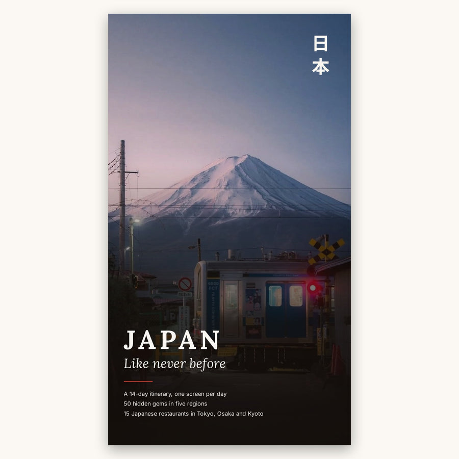 Fourteen days in Japan, already planned.